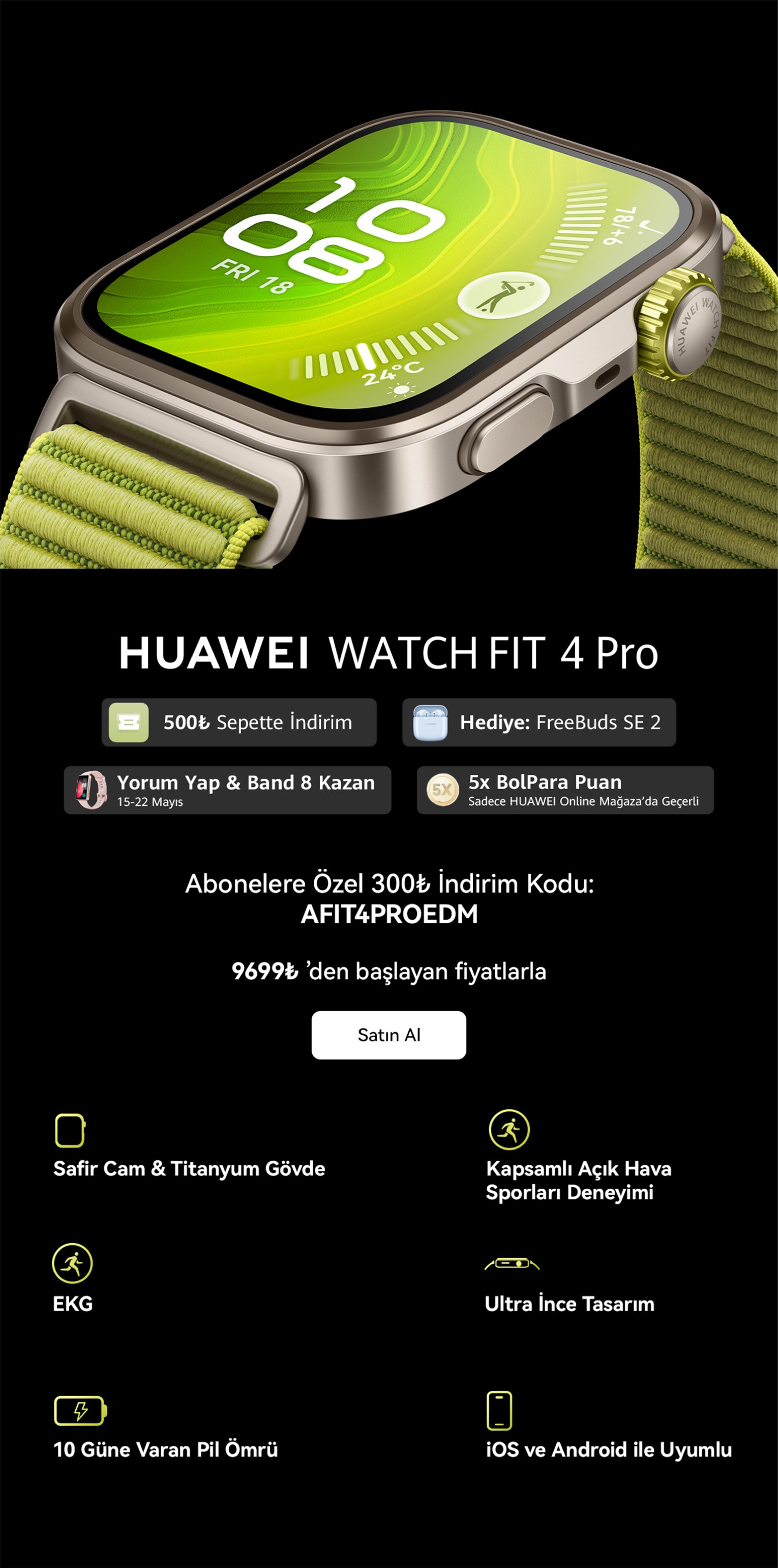 HUAWEI Watch FIT 4 Pro