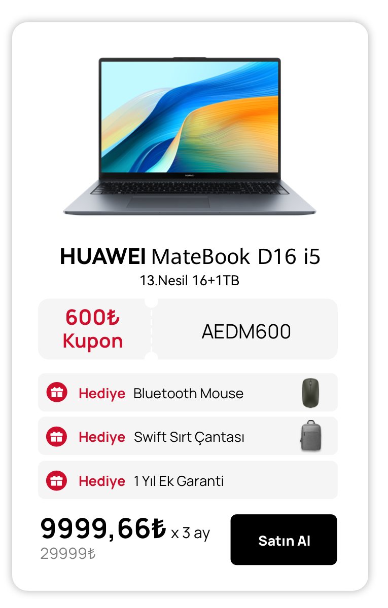 HUAWEI MateBook D16 i5