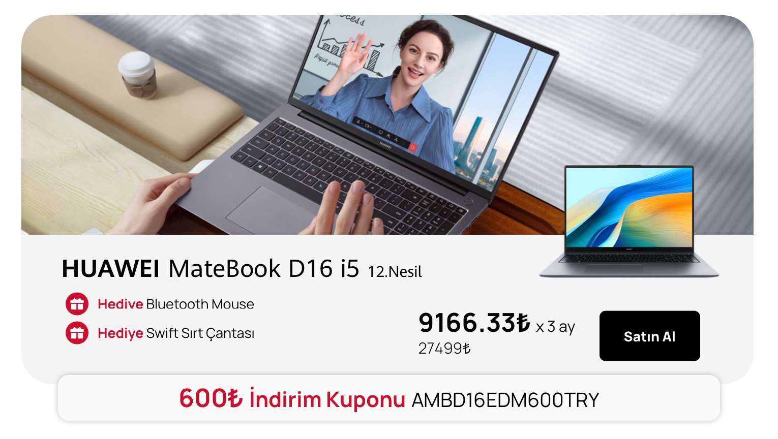 HUAWEI MateBook D 16 i5
