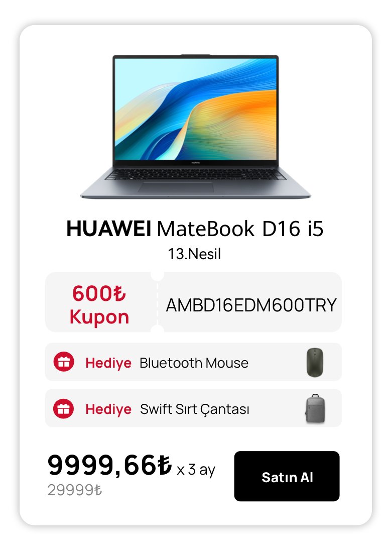 HUAWEI MateBook D16 i5