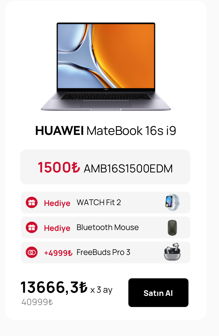 HUAWEI MateBook 16 i9